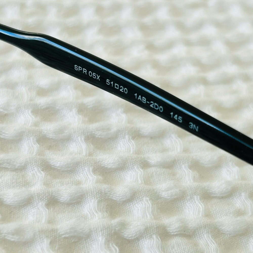 Prada SPR 05X Black Round Sunglasses w/ Case - Picture 5 of 5